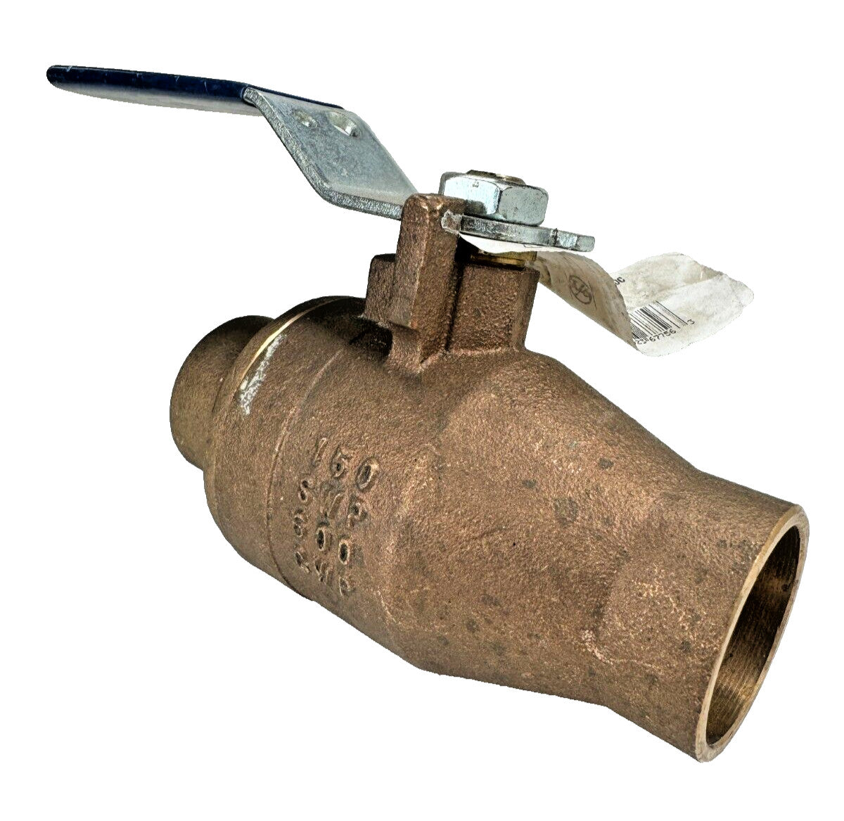 NIBCO S-585-70 Bronze Ball Valve 1-1/2" Solder Ends 150-SWP / 600-WOG, Full Port
