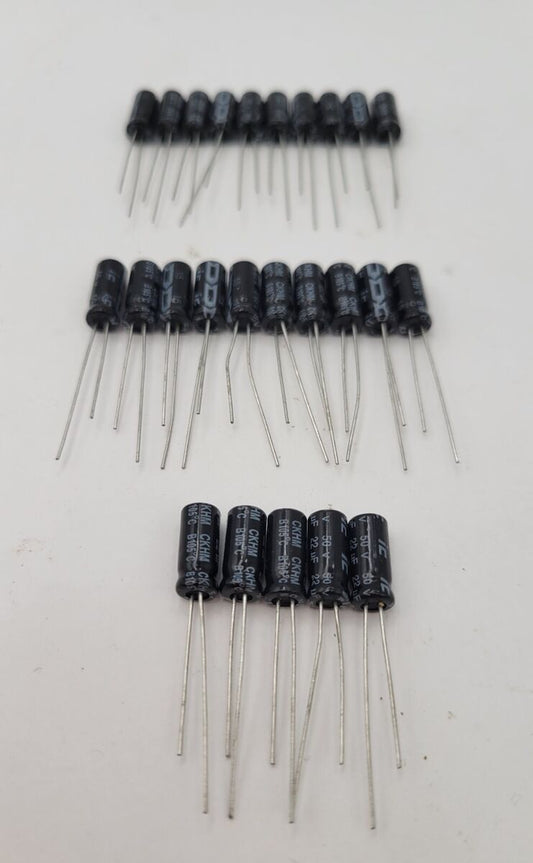 25PC IC 226CKH050M Aluminum Electrolytic Capacitor Radial Leaded 50V 22 uF ±20%