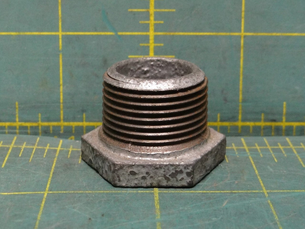 3/4 in. x 1/4 in. Galvanized Malleable Iron MNPT x FNPT Hex Bushing Fitting