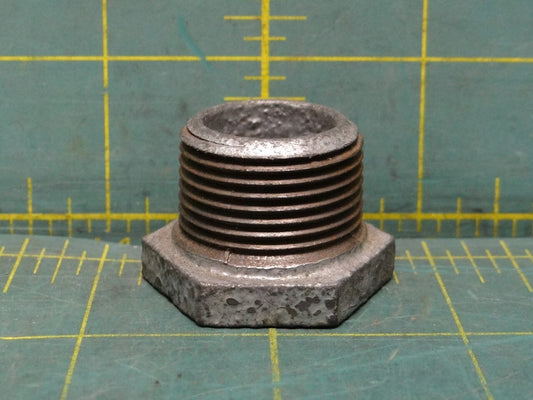 3/4 in. x 1/4 in. Galvanized Malleable Iron MNPT x FNPT Hex Bushing Fitting