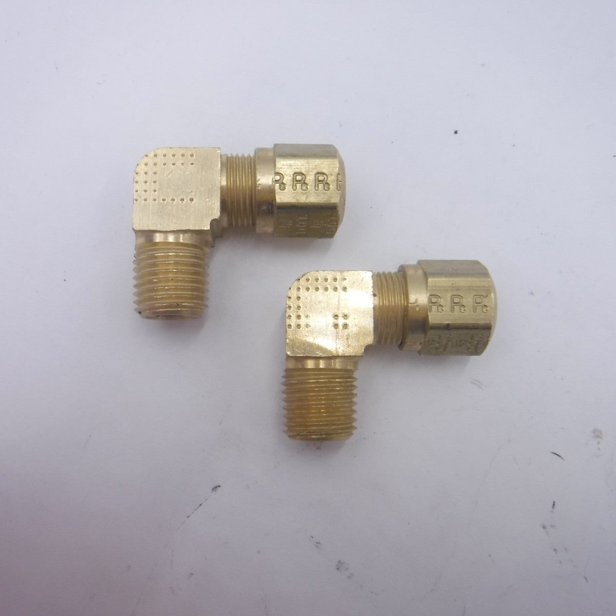 2 Pack Edelmann Brass 90° Elbows 1/2" x 1/4" Quick Connect 916964