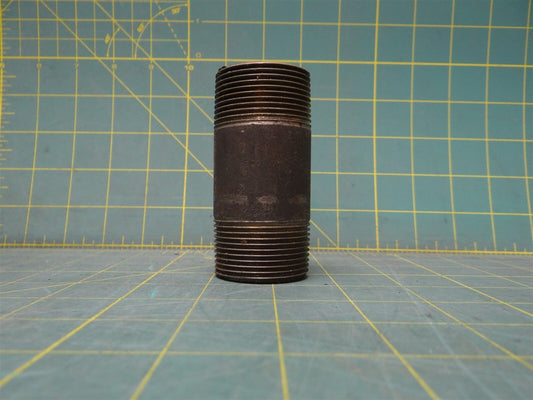 1 1/2" x 3 1/2" Pipe Fitting Nipple MNPT Steel Tapered Threaded Sch 40 Welded