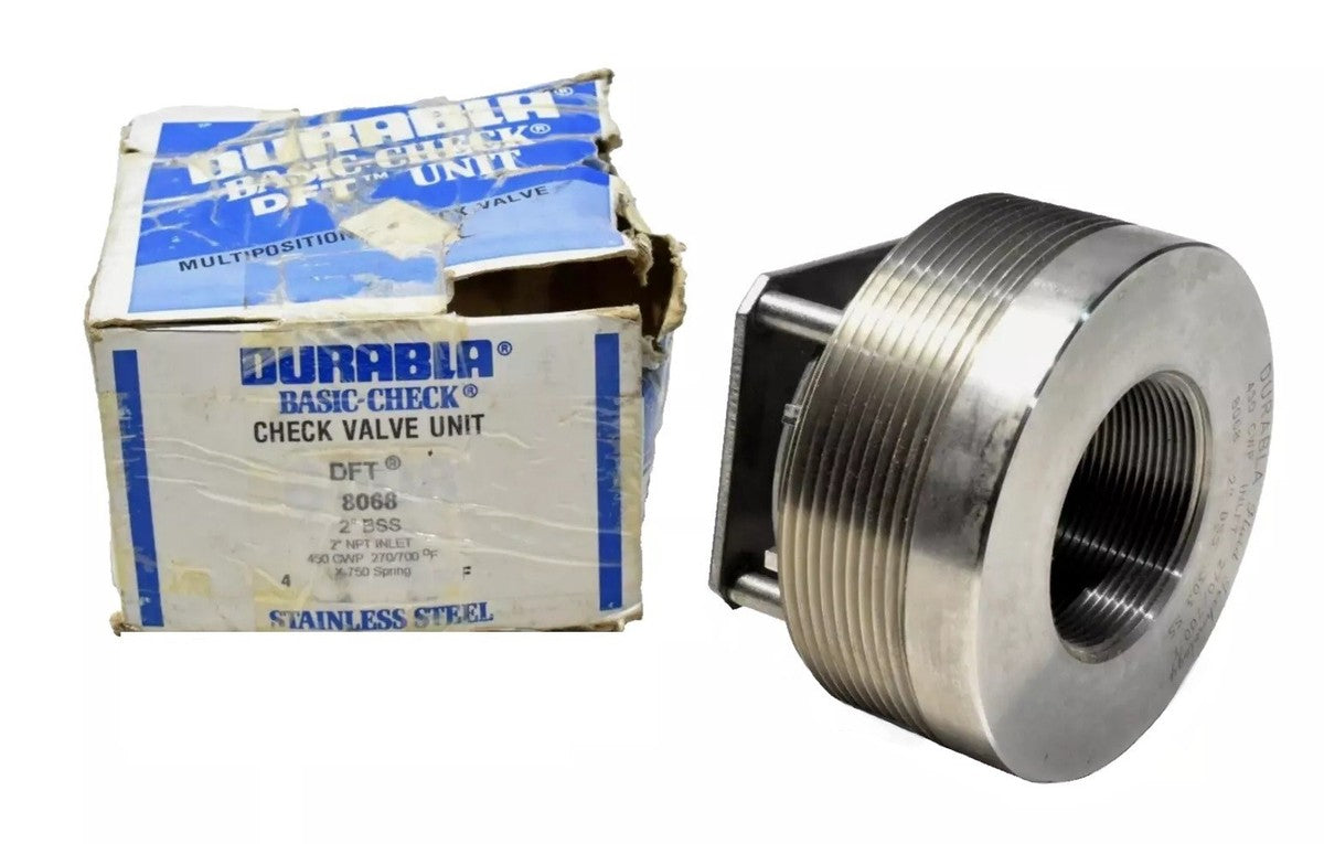 Durabla 8068 (8008) Model BSS DFT Basic Check Valve 2" FNPT