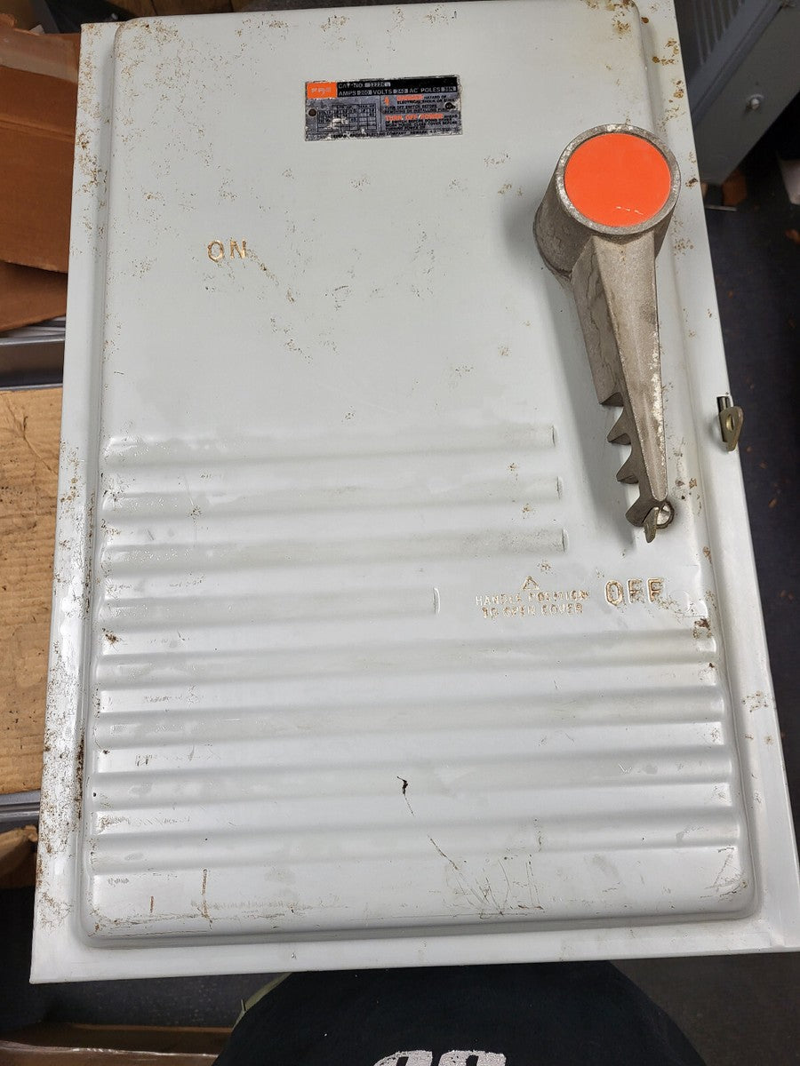 FEDERAL PACIFIC 1222R DISCONNECT 200AMP 240VOLT 1PHASE FUSIBLE N1 PARTS ONLY NEW