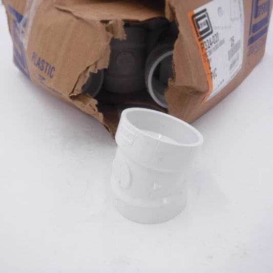 25 Pack Spears 2" PVC Molded 22-1/2° Pipe Elbow P324-020