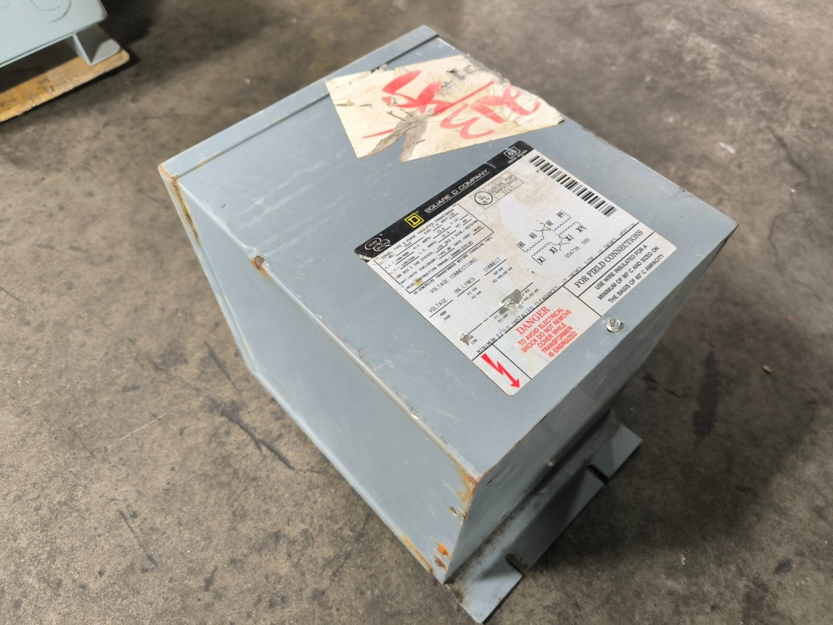 7.5 kVA Square D 7S1F Sorgel Transformer 240/480 V - 120/240 V 15.6-31.3 Amp 3R