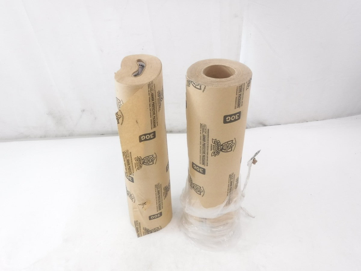 2 Pack Armor 24"W x 200Yd 36G VCI Paper Wrap Rolls A30G24200 SEE DES
