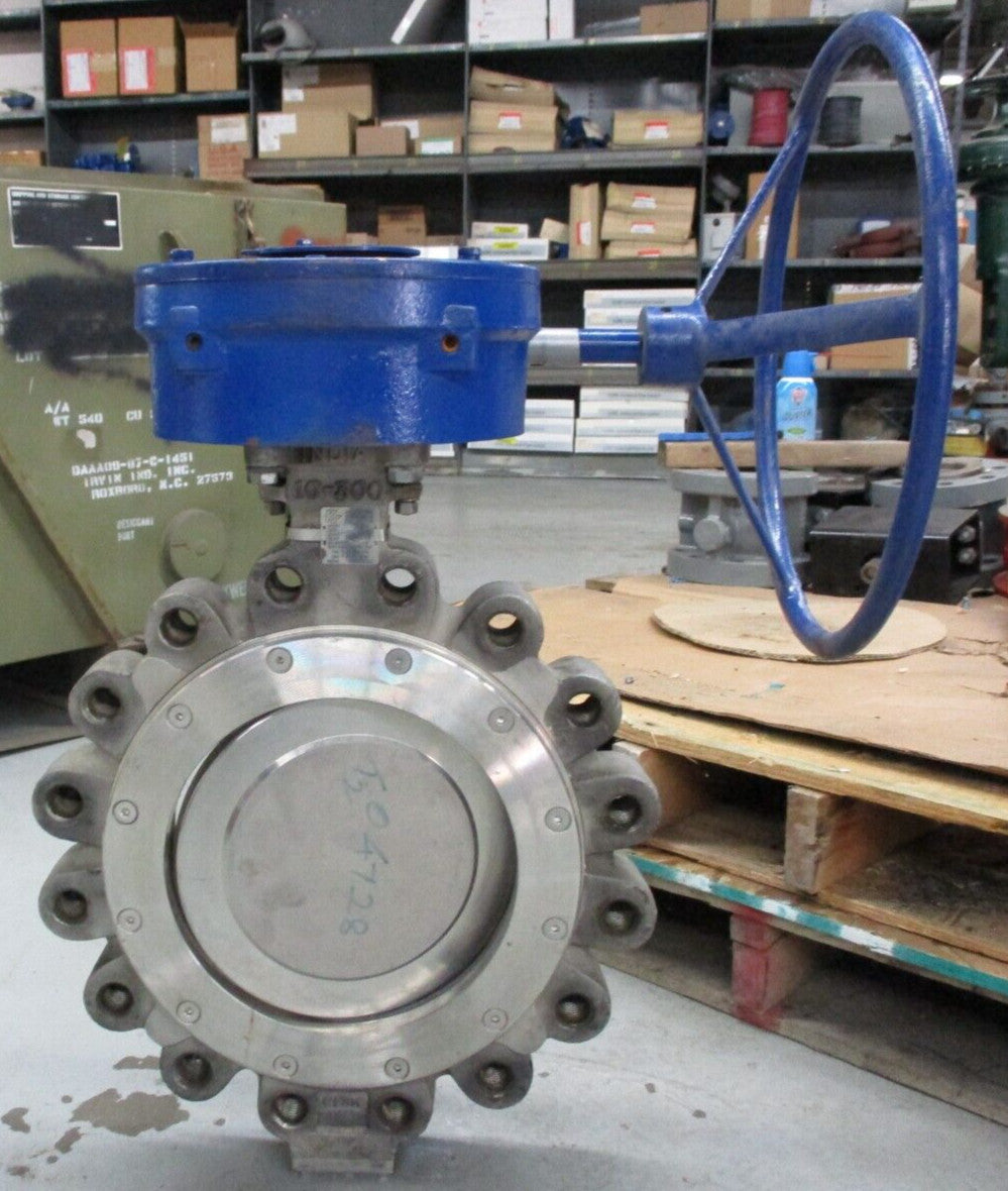 KEYSTONE 372 High Performance Lug Butterfly Valve 10" Class 300 / 316SS x RTFE