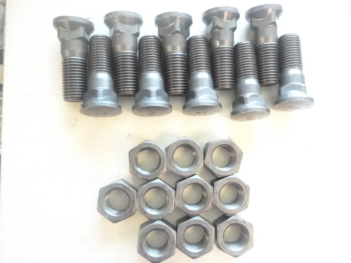 10 Pack OEM CAT Plow Bolts & Nuts 5P-8823, 3K-9770 1-1/4"-7 x 4-3/8"