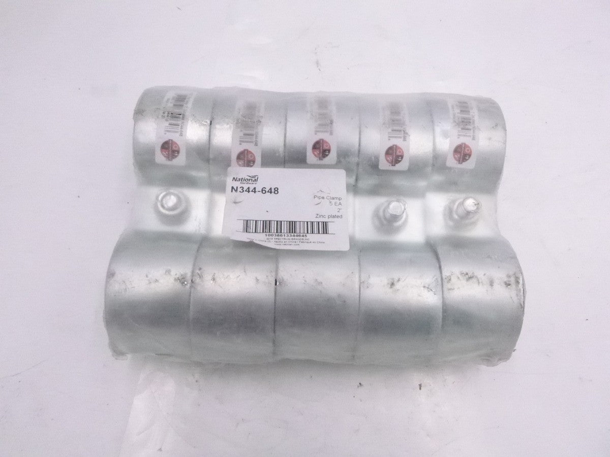 5 Pack National Hardware 300BC Zinc Plated Gate Hinge Pipe Clamp2" N344-648