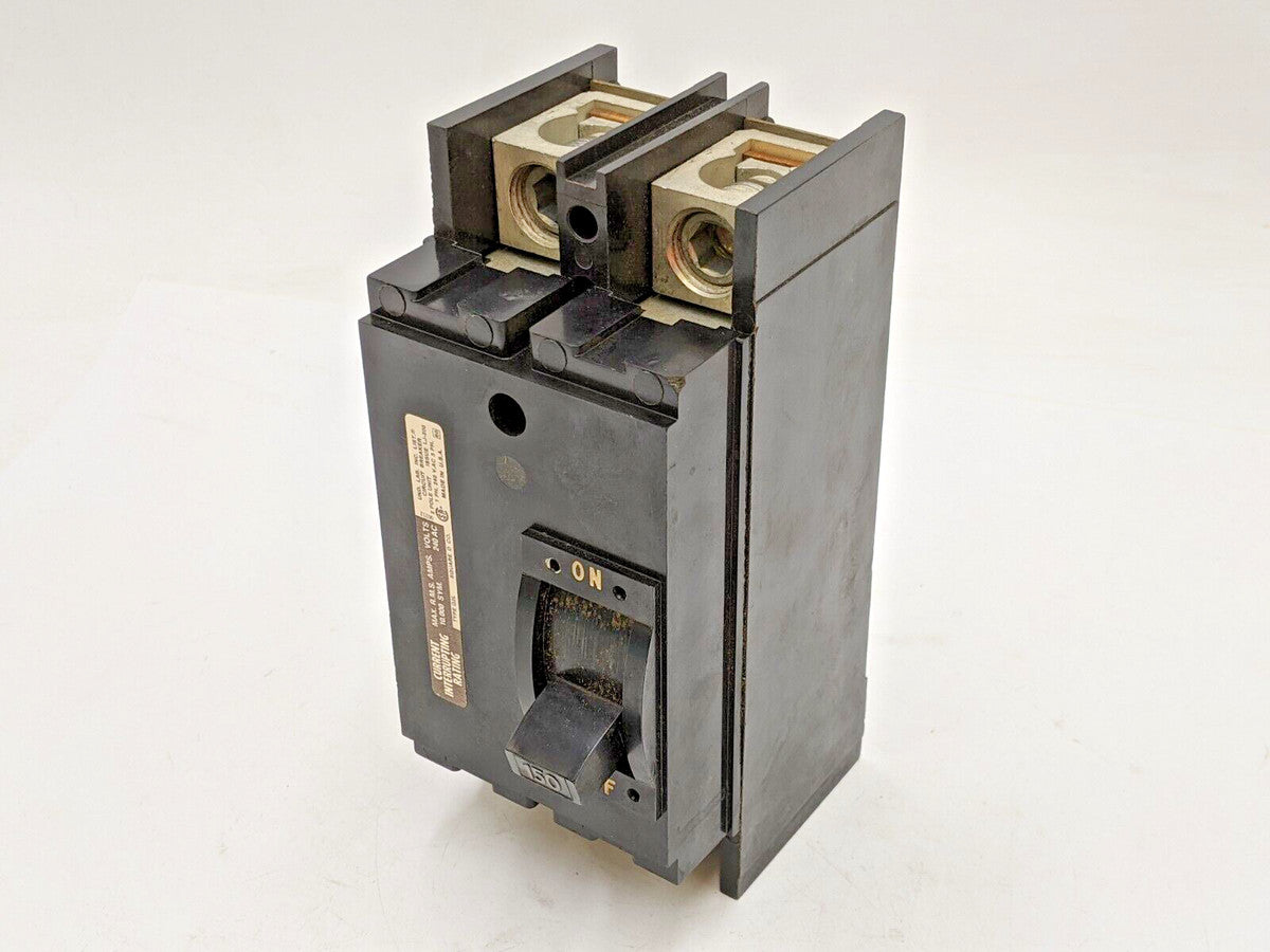 Square D Q2L2150 Feed-Thru Circuit Breaker 150A 240V 2P 1PH Q2L 150 AMP 240 Volt
