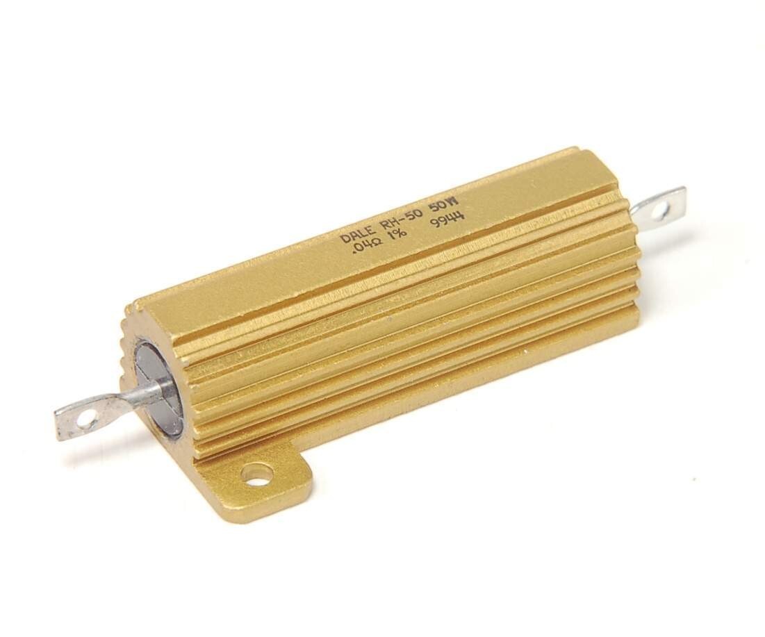 Lot of 4 - VISHAY DALE - RH50/0.04R 1% - Resistor, Power. 0.04 Ohm 50W. New US
