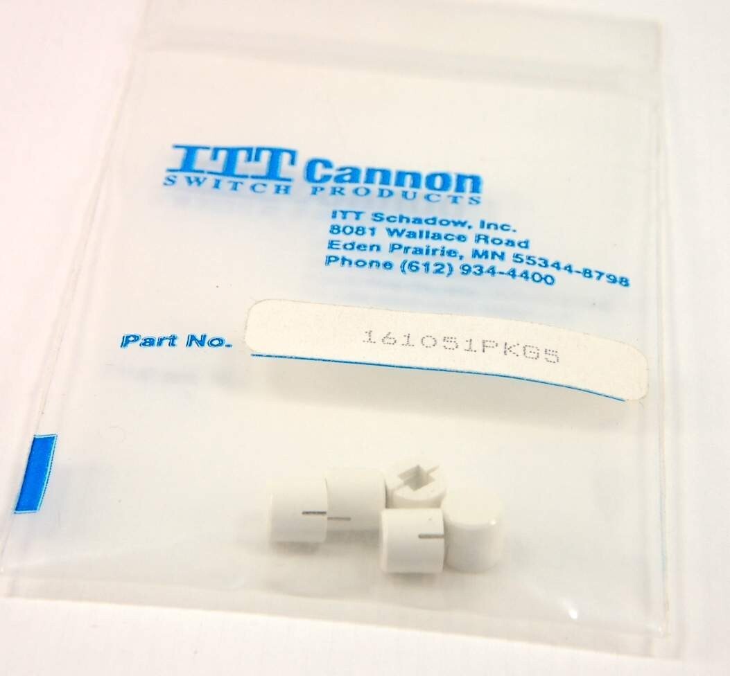 Package of 5 ITT Cannon C&K - 161051 - PVA Series Key Switch Cap, 1/8" Sq Shaft