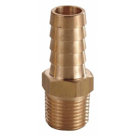 Zoro Select 6Afp4 Hose Barb,1/8 In Barb,1/8 In Mnpt,Brass