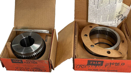 (1 SET) FALK 1015G Flex Hub (1.6235 Bore) & 1015G10/51 Sleeve for Gear Coupling