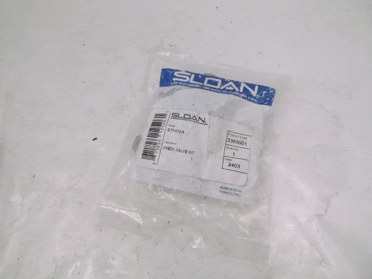 Sloan ETF470A Faucet Check Valve Kit 3/8"
