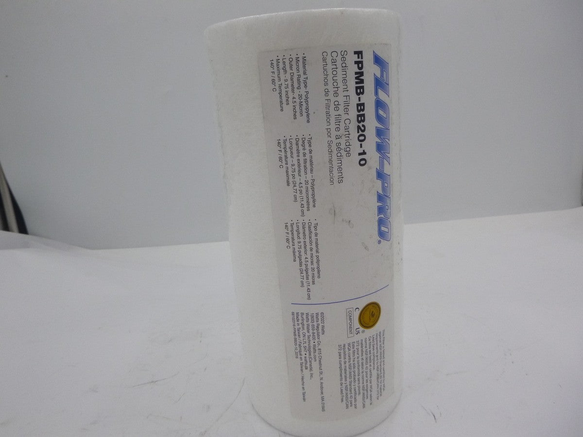 Watts Flow-Pro Sediment Filter Cartridge FPMB-BB20-10
