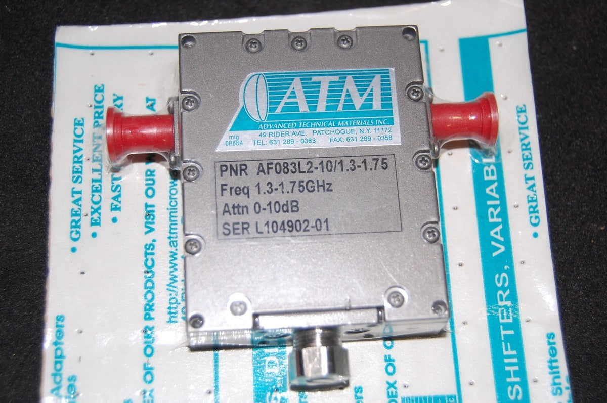 Advanced Tech Materials AF083L2-10/1.3-1.75 Attenuator (1.3-1.75GHz,0-10dB)