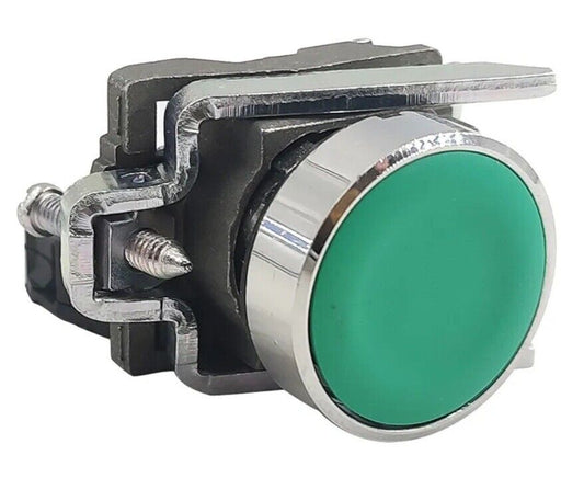 *QTY 17* XB4BA31 Push button metal XB4,green 22mm spring return unmarked NEW! G1