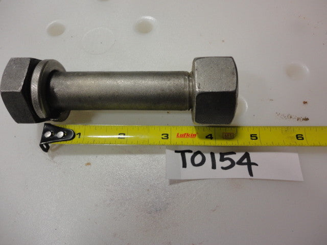 Hex Head Bolt 7/8" x 4 1/4" B8 Stainless W/ Nut & Lock Washer  (Lot of 4)