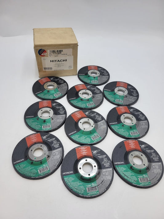 10PC Lot Hitachi Type 27 Angle Grinding Wheel 4-1/2" x 1/4" x 7/8" 13,300-RPM