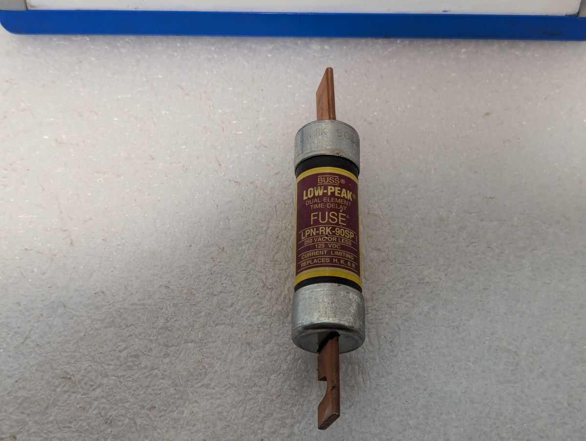 Bussmann LPN-RK-90SP Low Peak Time-Delay 90A Fuse, 250vac, Current-Limiting, RK1