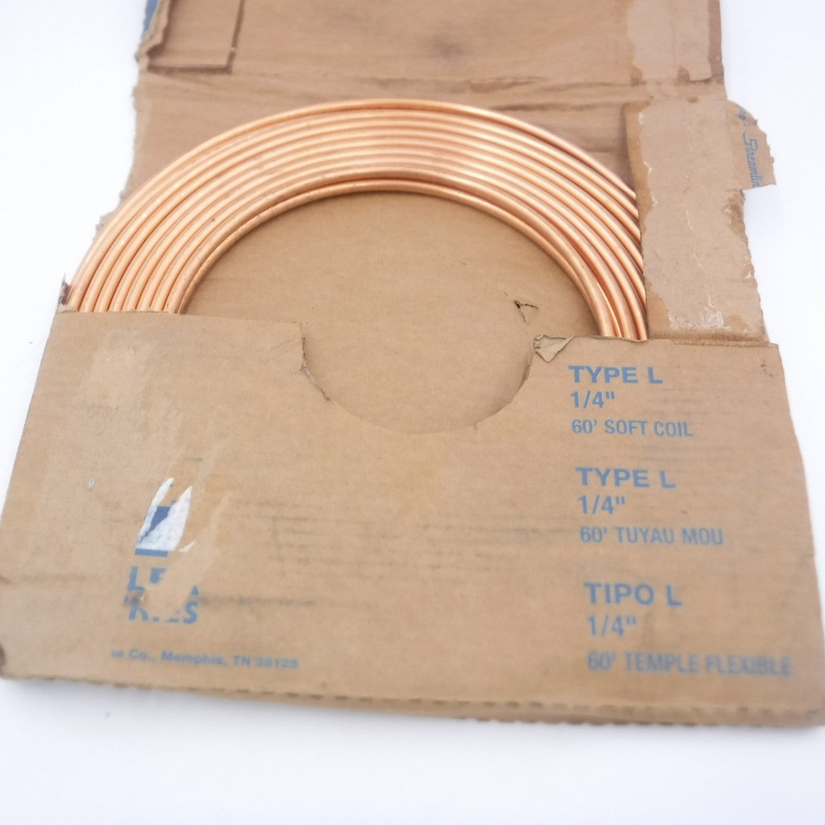 1/4" x 60' Streamline Copper L-Tubing Coils CTL6002