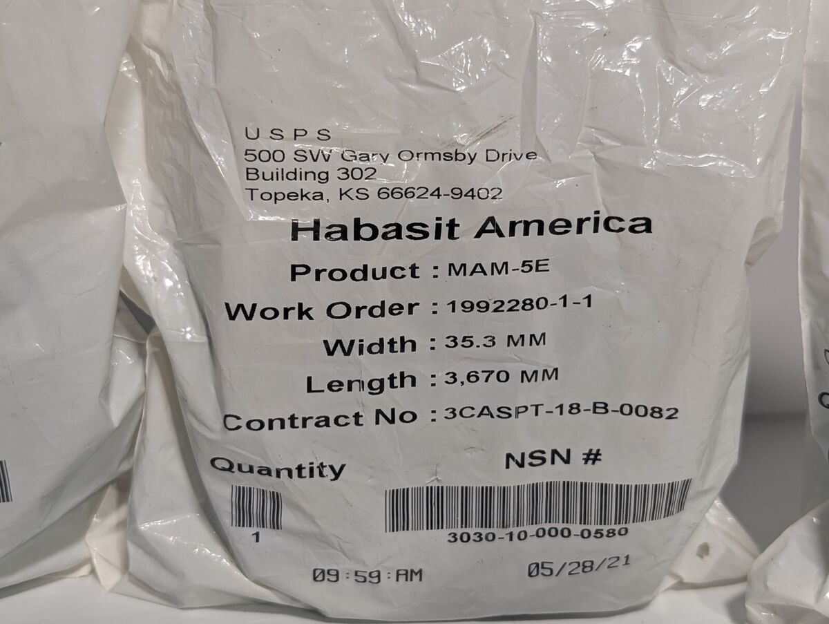 Habasit MAM-5E Conveyor Belts 35.3mm by 3670mm, in original packaging as shown