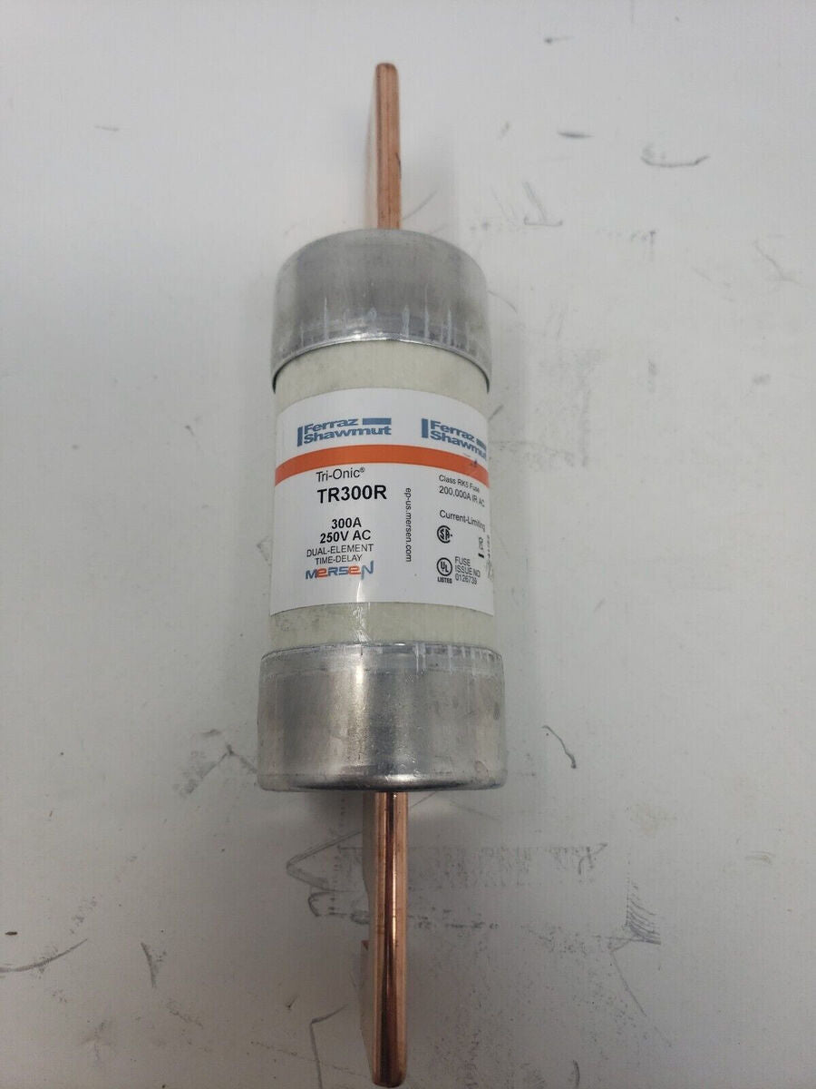 Ferraz Shamwut/Mersen TR-300R, 300 Amp (300A) 250V Fusetron Dual Element Time-D