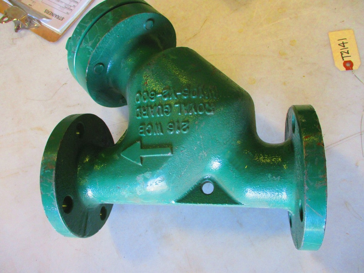 ROYAL GUARD Wye Y Strainer 2" CL 150 RF Flanged | WCB Body | SS Screen w/ Mesh
