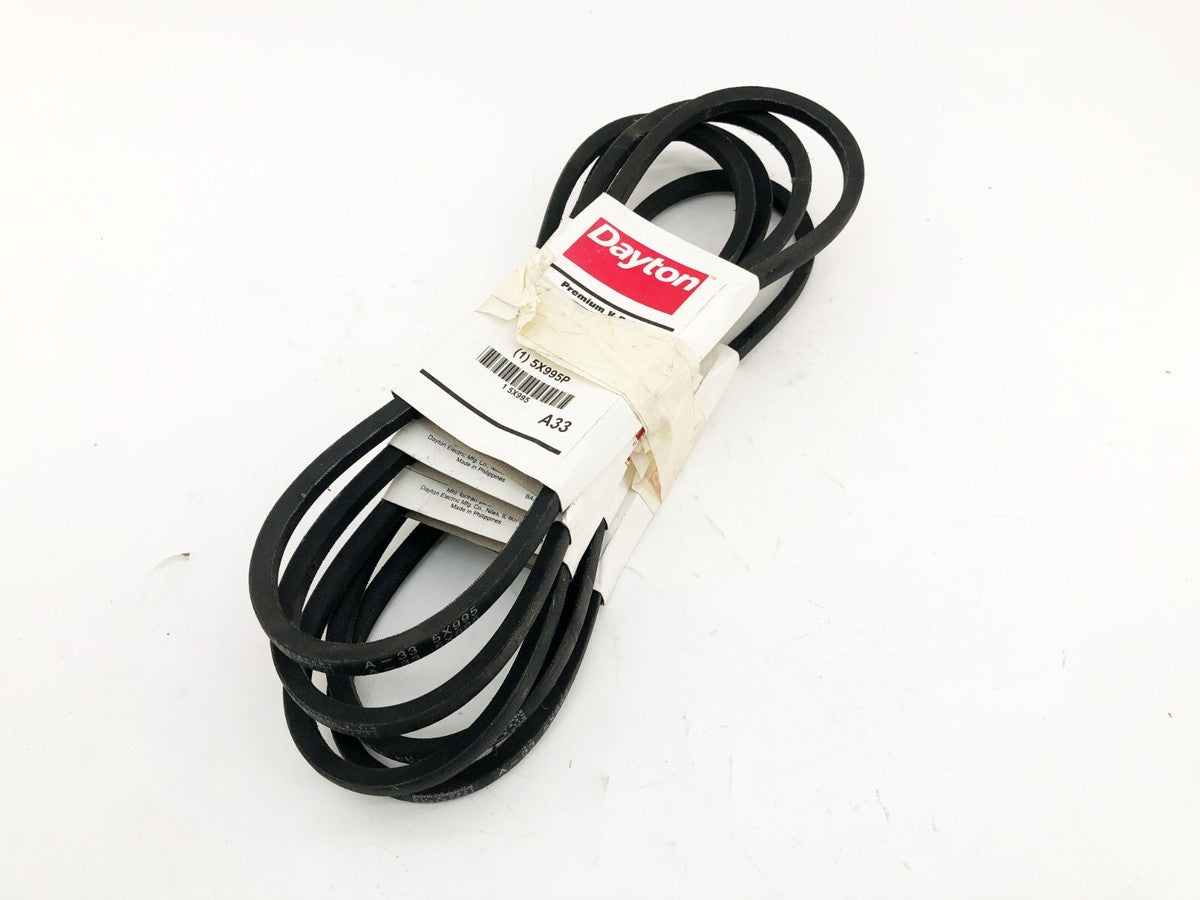 Lot of 5 New Dayton A33 V-Belts 1/2" x 35" 5X995P - No Box