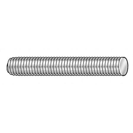 Zoro Select 45989 Fully Threaded Stud, 1/2"-13, 3 1/2 In, Stainless Steel,