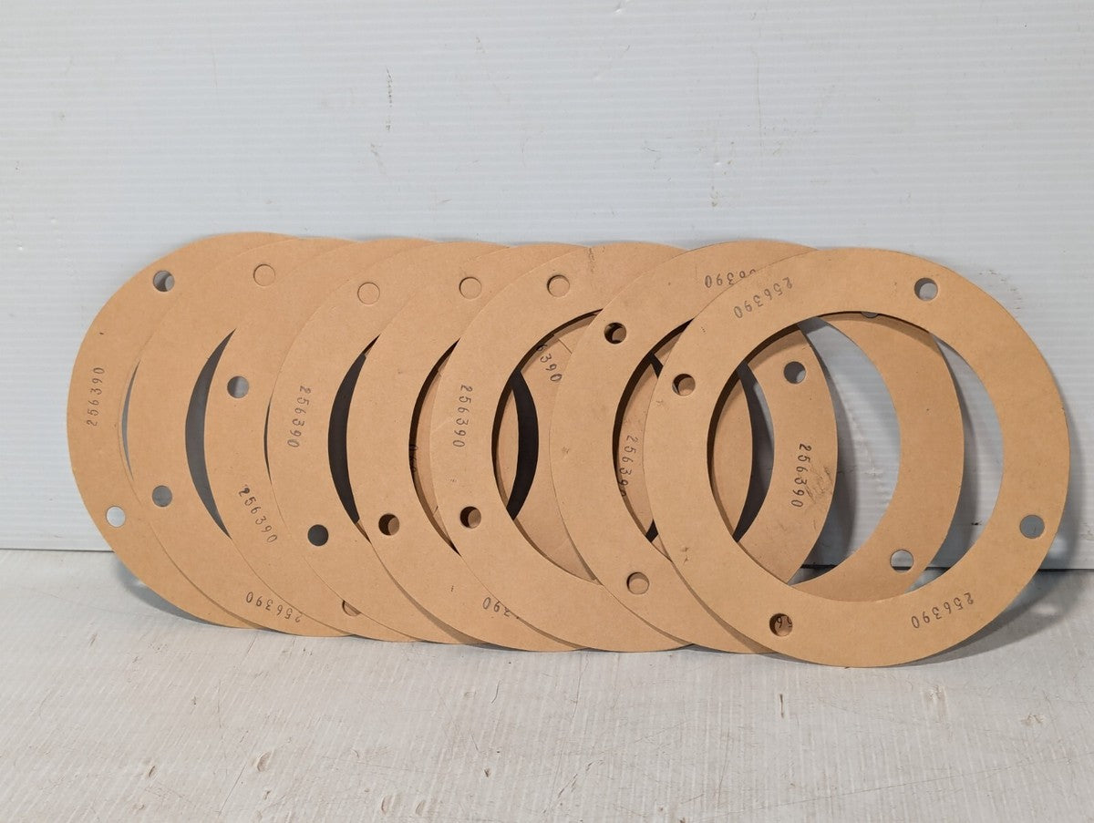 Lot of 8 Fiber Gasket 256390, 7" OD, 3 6/8" ID