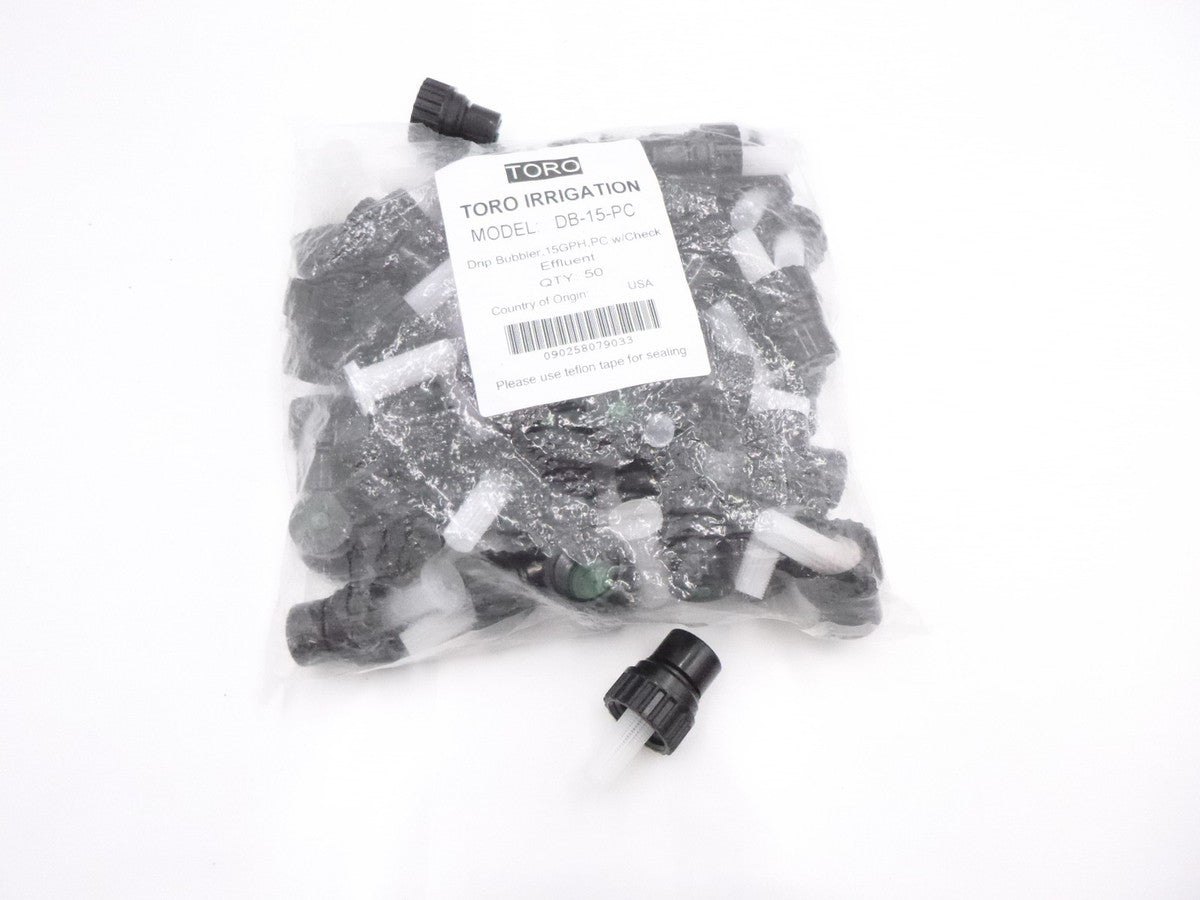 50 Pack OEM Toro DB-15-PC Drip Bubbler Nozzle Pressure Compensating 15GPH