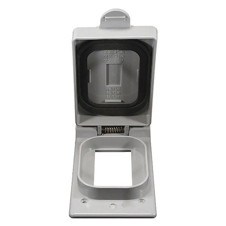 Cantex 5133348 1 -Gang Vertical Weatherproof Cover, 5-1/2" W, 1" H