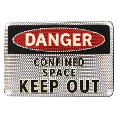 Brady 104937 Danger Sign,7 X 10In,R And Bk/Wht,Eng, 104937