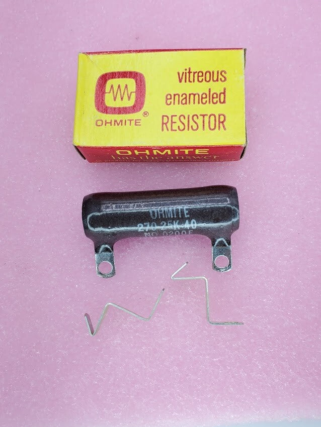 Ohmite 0200F 270-25K-40 Vitreous Enameled Resistor 25W 100Ohms NEW