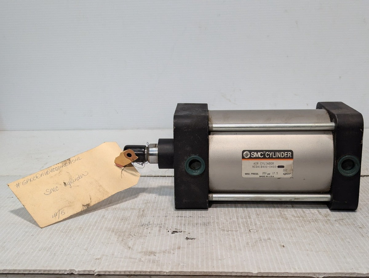 SMC NCDA1B400-0400-A54L Pneumatic Air Cylinder 250PSI Max