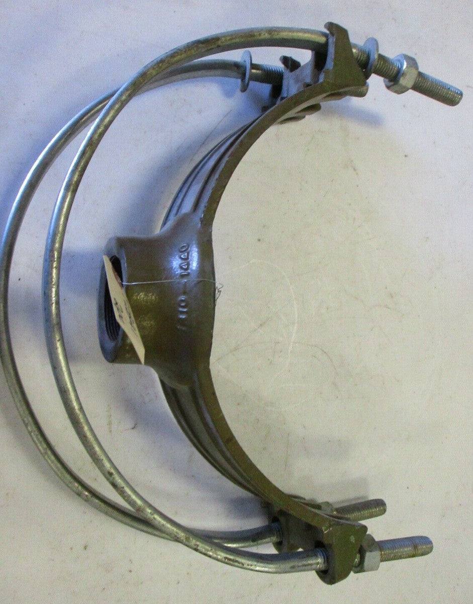 APAC 102 Double Bolt Service Saddle 12" & 14" (13.10-14.40 OD) x 2" NPT Outlet