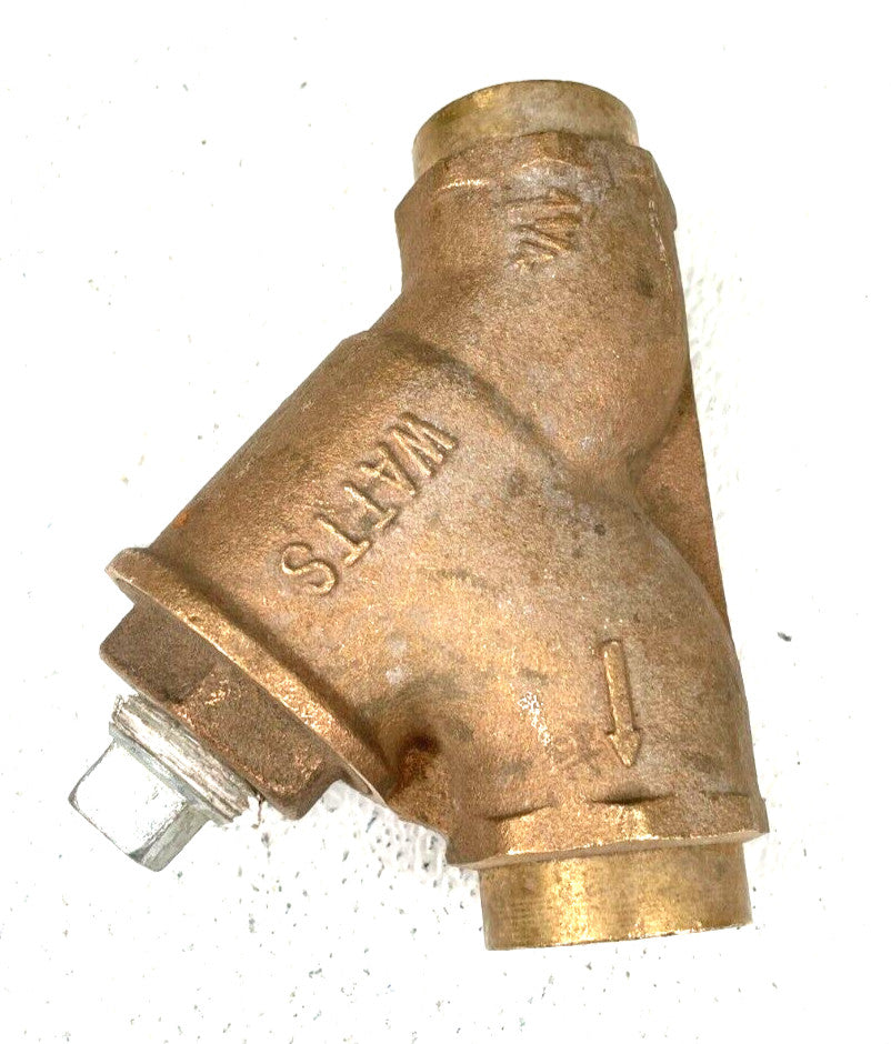 WATTS Bronze Y Strainer 1-1/4" Solder Joint 125-SWP 400-WOG w/ 20-Mesh SS Screen