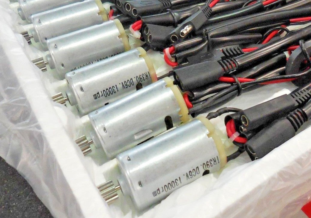 Hobby Motors TR390 6VDC Wiring Harness w/ Motor (13000RPM, 9mm, 18AWG) Lot of 5