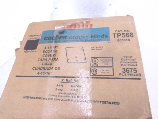 7 Pack Eaton B-Line Square Enclosure Screw Cover 7-1/2"