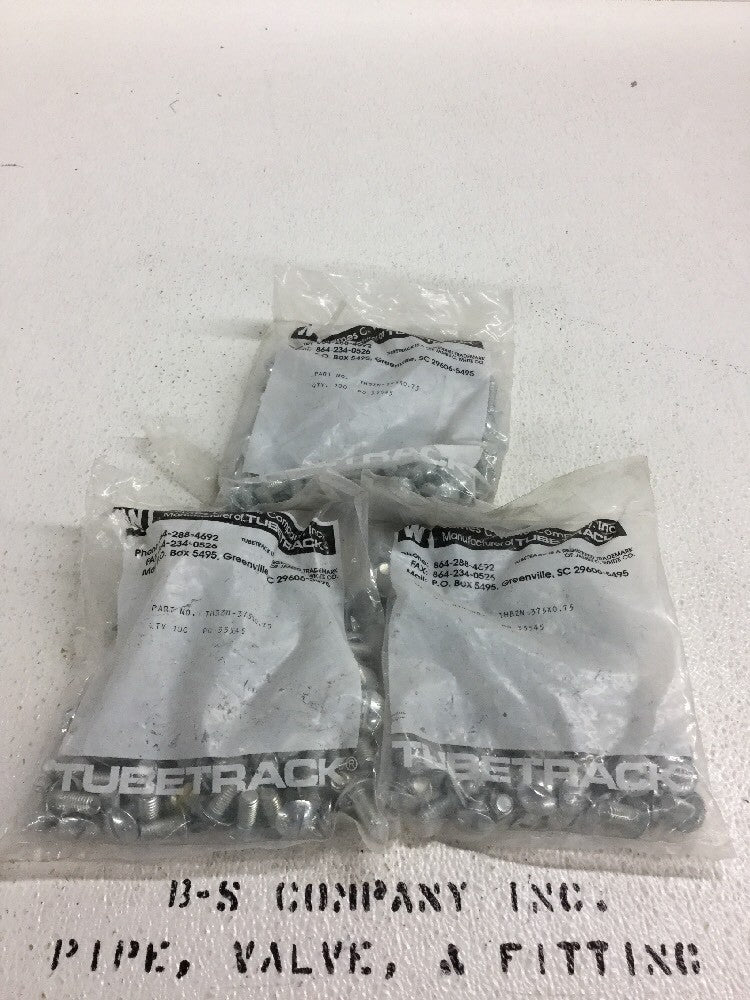 Tubetrack THBZN-375x0.75 Tubing Bolt 3/8" X 3/4" Zinc (Bag of 100 Pcs)