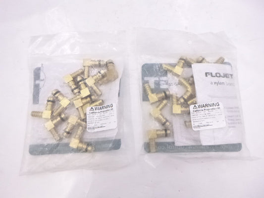 24 Pack Flojet 1/4"Hose Barb Air Inlet Elbows 01521000 w/ CO2 Shutoff For 25000