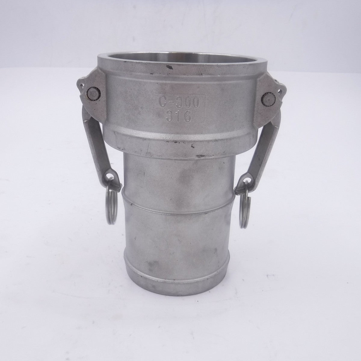 C300-SS 3" Type C Stainless Steel Female Coupler 3" Female Cam x 3" Hose Shank