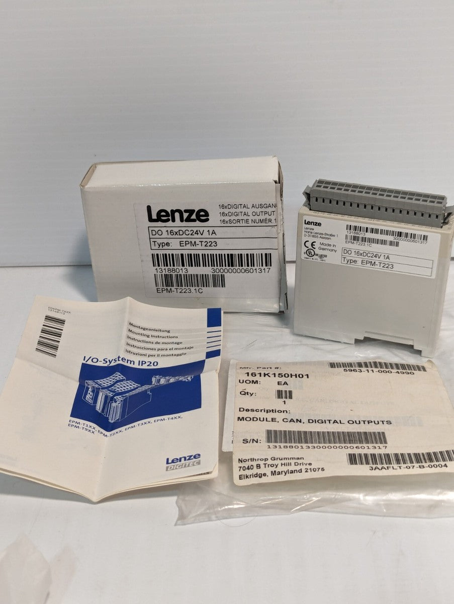 Lenze EPM-T223 Module Can 16 Digital Outputs 16XDC24V 1A