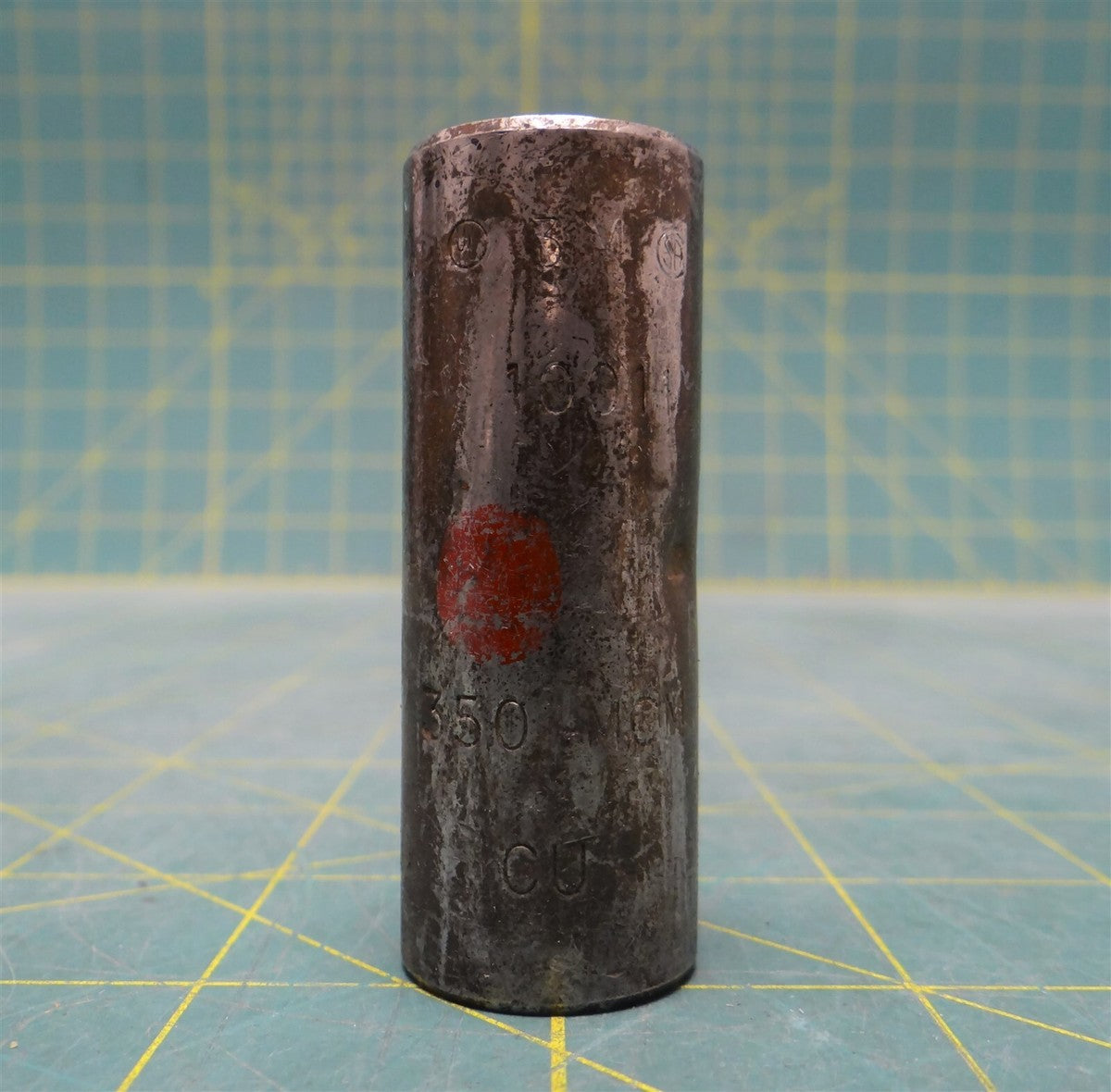 3M Scotchlok 10011 CU Standard Barrel Connector, 350MCM, 35kV Max, Die Color Red