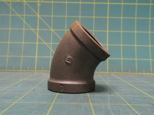 1" 45 Degree Elbow Female NPT Butt-Weld Pipe Fitting Steel Threaded Schedule 40 