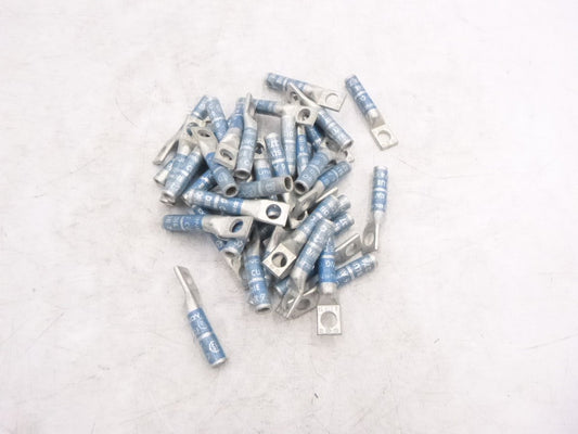 45 Pack Burndy YA6C 1 Hole 1/4" Stud Long Barrell 6AWG Compression Lug