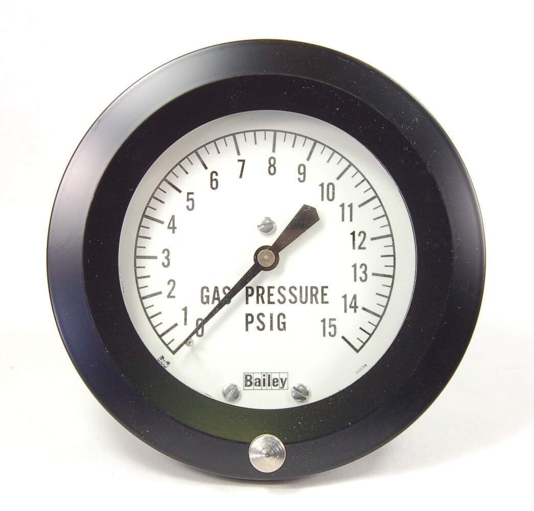 Marsh - MARSHALLTOWN - 1951271A1 - GAS PRESSURE 0-15 PSIG, 4-1/2" Diameter Face
